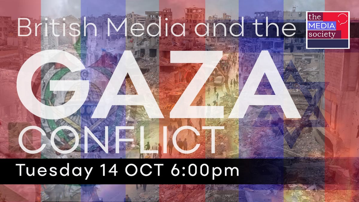 Tomorrow evening: British Media and the Gaza Conflict
