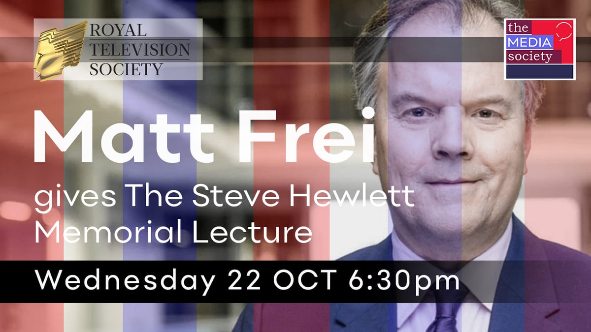 Matt Frei: the Steve Hewlett Lecture