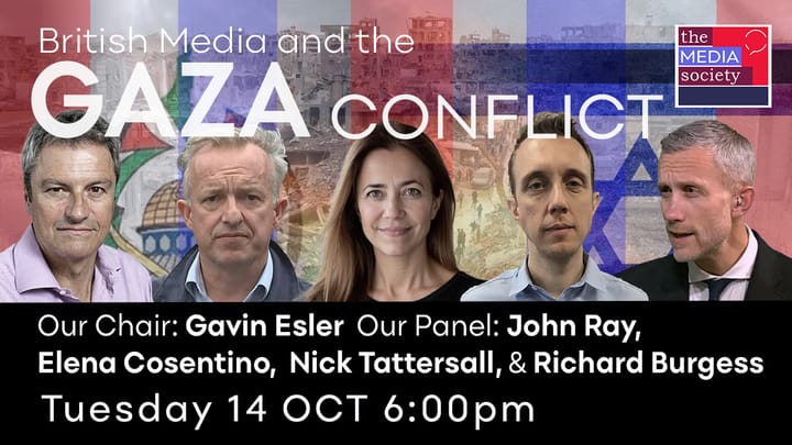 NEXT TUESDAY: British Media and the Gaza Conflict